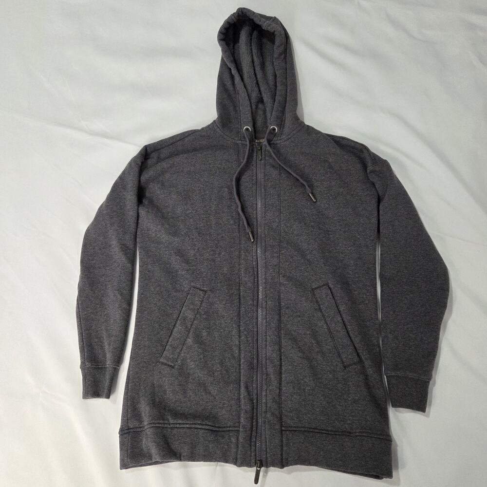 Zella Women's Gray Full Zip Hoodie Sweatshirt Size S Small Activewear Jacket